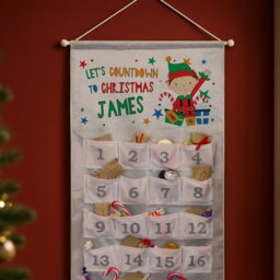 Rackhams Personalised Christmas Elf Advent Calendar - grey - thumbnail 2