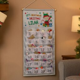 Rackhams Personalised Christmas Elf Advent Calendar - grey - thumbnail 4