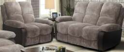 Rackhams Sienna Recliner Sofa Set: Jumbo Cord Fabric for Ultimate Relaxation - Grey - 3 Seater only - thumbnail 5