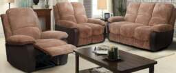 Rackhams Sienna Recliner Sofa Set: Jumbo Cord Fabric for Ultimate Relaxation - Grey - 3 Seater only - thumbnail 6