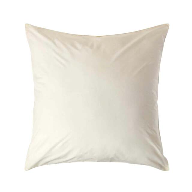 Rackhams Crisp & Cool 200 TC Egyptian Cotton Percale Housewife Pillowcase, European Size - Cream - 60 x 60 cm - image 1