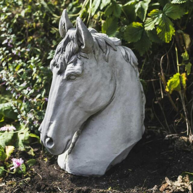 Rackhams Stallion Horse Head Concrete Garden Ornament - image 1