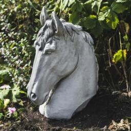 Rackhams Stallion Horse Head Concrete Garden Ornament