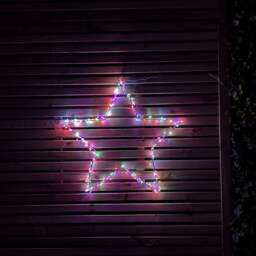 Rackhams 60cm Multi Colour Indoor Outdoor LED Star Light Christmas Decoration - thumbnail 5