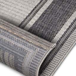 Rackhams Indoor & Outdoor Tribal Bordered Rug – Grey - 76X150 cm - thumbnail 3