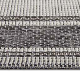 Rackhams Indoor & Outdoor Tribal Bordered Rug – Grey - 76X150 cm - thumbnail 2