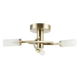 Rackhams Sensor Bathroom Ceiling Light in Antique Brass with Multi Functions