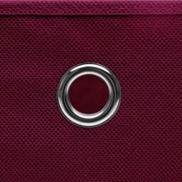 Rackhams Storage Boxes with Covers 10 pcs 28x28x28 cm Dark Red - thumbnail 5