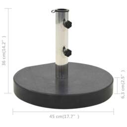 Rackhams Parasol Base Granite 28.5 kg Round Black - thumbnail 6