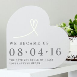 Rackhams Personalised Anniversary Heart Ornament - thumbnail 4