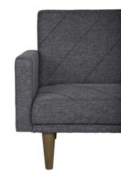 Rackhams Paxson Clic Clac Sofa Bed in Grey Fabric - Grey - thumbnail 3