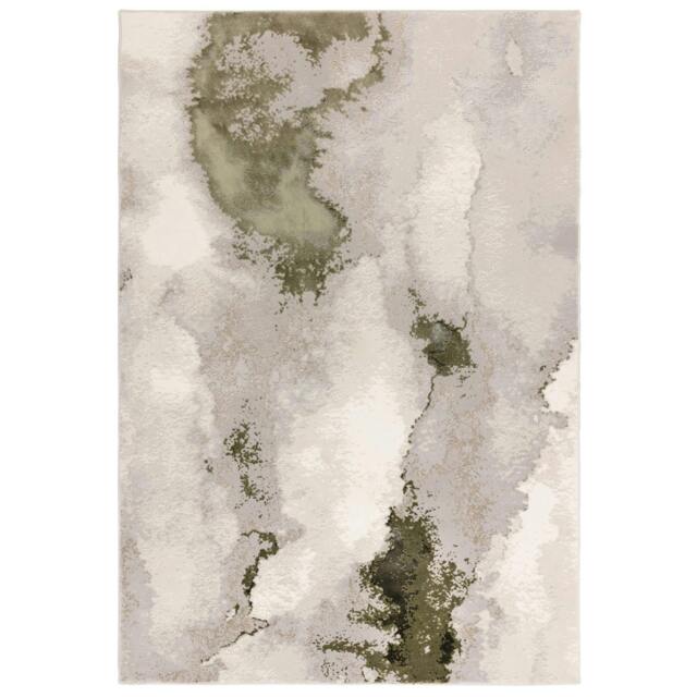 Rackhams Stellar ST04 Abstract Green Rug - 80x150cm - image 1