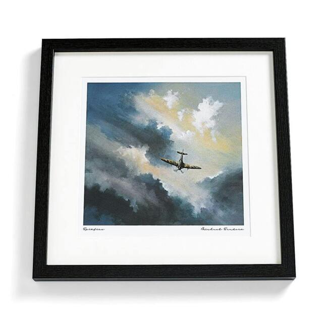 Rackhams Spitfire Print, Framed Aviation Art, Home Decor