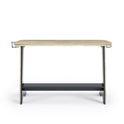 Rackhams Jersey Writing Office Desk in Black / Oak - thumbnail 3