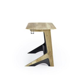 Rackhams Jersey Writing Office Desk in Black / Oak - thumbnail 2