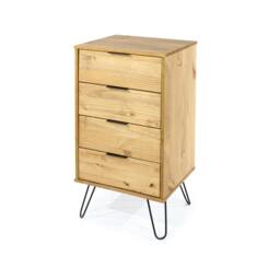 Rackhams Augusta 4 Drawer Narrow Chest - antique waxed pine - thumbnail 2