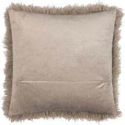 Rackhams Rowan Faux Fur Cushion Cover - Mocha - 50cm x 50cm - Mocha - 100% Polyester - thumbnail 2