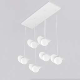 Rackhams RITUAL Pendant lamp 6 x G9 White with White Shade - thumbnail 2