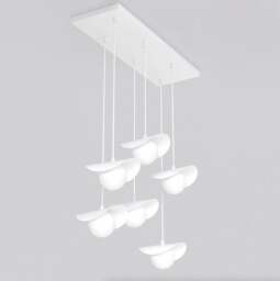 Rackhams RITUAL Pendant lamp 6 x G9 White with White Shade - thumbnail 3