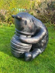 Rackhams Large Winnie-The-Pooh Ornament Sculpture For A Home or Garden - Resin - Bronze - Sculpture - thumbnail 2