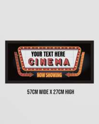 Rackhams Personalised Wall Art Print - Home Cinema Now Showing Sign - thumbnail 6