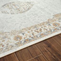 Rackhams Lillian-Washable Grey Brown Blue Green Traditional Vintage Boho Rug - 200 x 275 cm - thumbnail 3