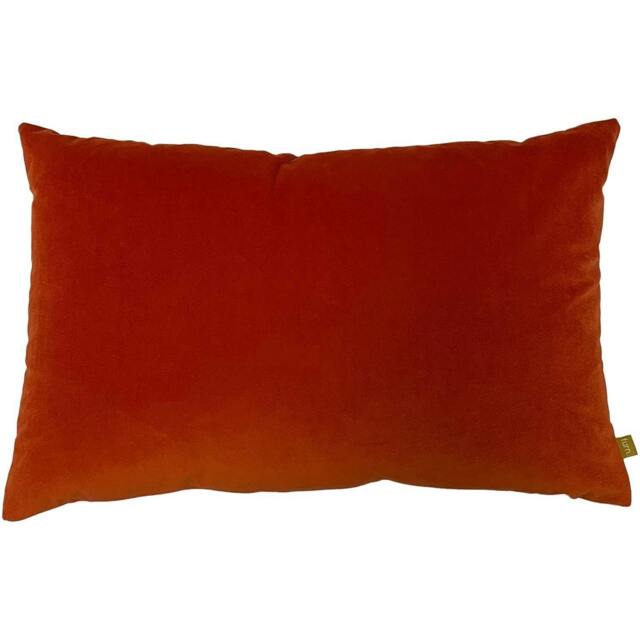 Rackhams Velvet Cushion Cover - Tan - One Size - Tan - 100% Polyester
