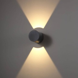 Rackhams 6 Watt Black Decorative Outdoor Up Down Wall Light - thumbnail 2