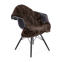 Rackhams New Zealand Sheepskin - Short Curly Wool - Rug 115 cm - Light Grey Snow Top - thumbnail 6