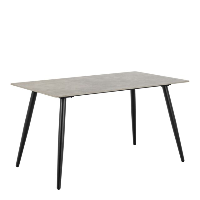 Rackhams Wicklow Rectangular Dining Table in Grey/Black - black - No - Grey - image 1