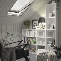 Rackhams Basic Low Narrow Bookcase (2 Shelves) in White - White - Wood - 1 - thumbnail 6