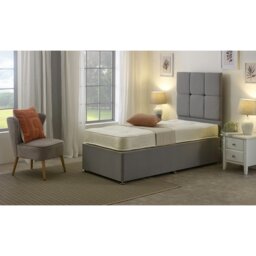 Rackhams Gold Damask Tufted Mattress - 17cm Deep, Dual-Sided Comfort - Gold - 1 - European Single Mattress (90cm x 200cm) - thumbnail 5