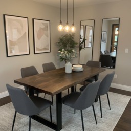 Rackhams Live Edge Industrial Canadian Timber Dining Table - 180 - 120