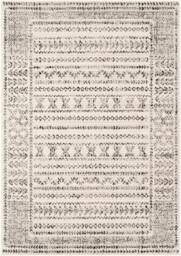 Rackhams Pisa-Geometric Grey Off-White Black Rug - 200 x 275 cm - thumbnail 2