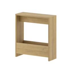 Rackhams Simpi Slim End Table with Magazine Rack (H) 60cm - Gold Marble Effect - thumbnail 3