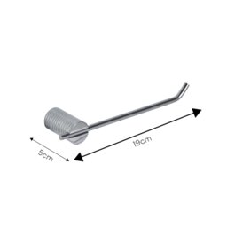 Rackhams Vitality Chrome Stainless Steel Wall Mounted Toilet Roll Holder - thumbnail 3