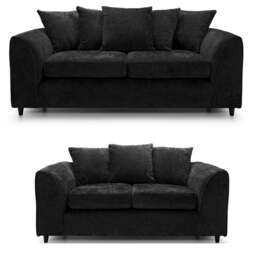 Rackhams Monaco Chenille Fabric Sofa Suite - Purple - thumbnail 4