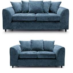 Rackhams Monaco Chenille Fabric Sofa Suite - Purple - thumbnail 5