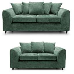Rackhams Monaco Chenille Fabric Sofa Suite - Purple - thumbnail 6