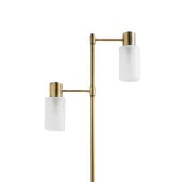 Rackhams Maya 2-Light Antique Brass Floor Lamp - thumbnail 6