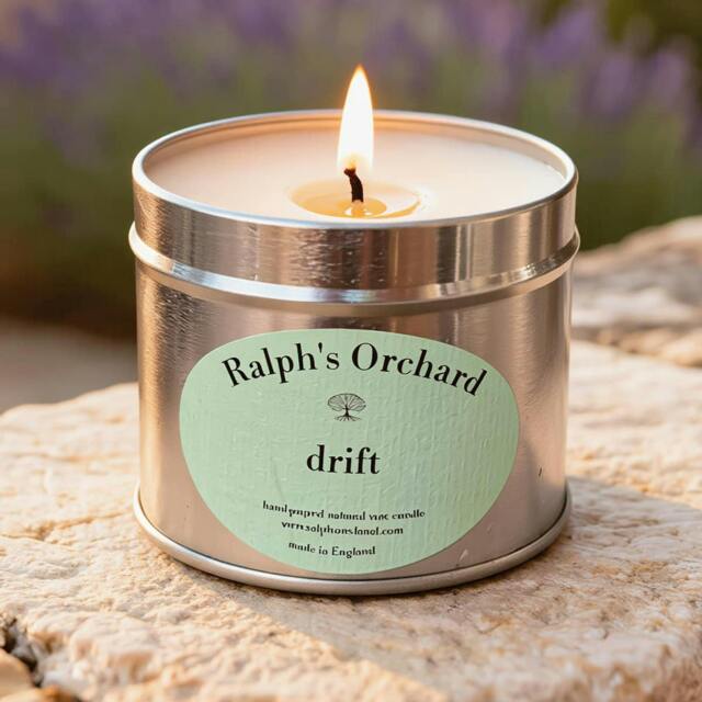 Rackhams Drift Seaside Candles - Jasmine and Heliotrope - Candle in Silver Tin - image 1