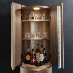 Rackhams Sakamoto Liquor Cabinet, Wine Storage With Two Doors - ⌀50 x 180cm - thumbnail 3