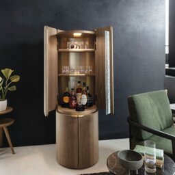 Rackhams Sakamoto Liquor Cabinet, Wine Storage With Two Doors - ⌀50 x 180cm - thumbnail 2