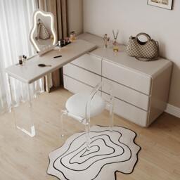 Rackhams Dominic Dressing Table With Sideboard and LED Mirror - NO Chair - thumbnail 3