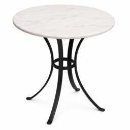 Rackhams Marble Top Bistro Table, 60cm Round Top with 20mm Marble - thumbnail 1