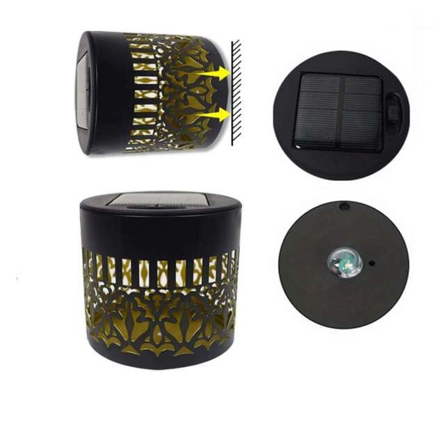 Rackhams Solar-Powered Waterproof Mandala Pattern Sensor Wall Light - image 1
