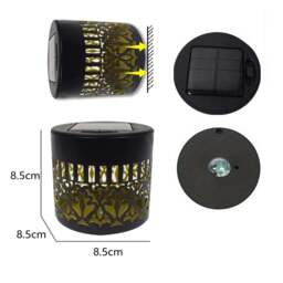 Rackhams Solar-Powered Waterproof Mandala Pattern Sensor Wall Light - thumbnail 4