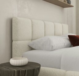 Rackhams Ovella Cubed Frame Bed - Cream - Super King - thumbnail 2