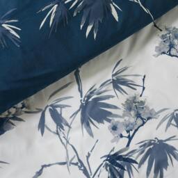 Rackhams Kyoto Floral Blue Duvet Cover Set - Super King - thumbnail 5