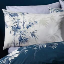 Rackhams Kyoto Floral Blue Duvet Cover Set - Super King - thumbnail 6